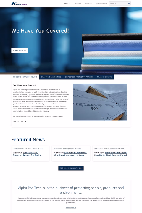 Alpha-Pro-Tech-Apparel Homepage 1440px