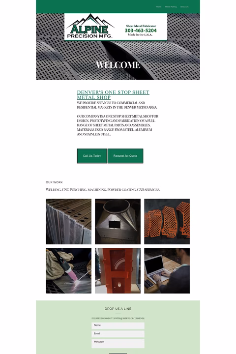 Alpine-Manufacturing Homepage 1440px