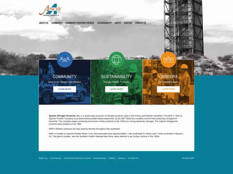 Apache-Nitrogen-Products Homepage 1440px