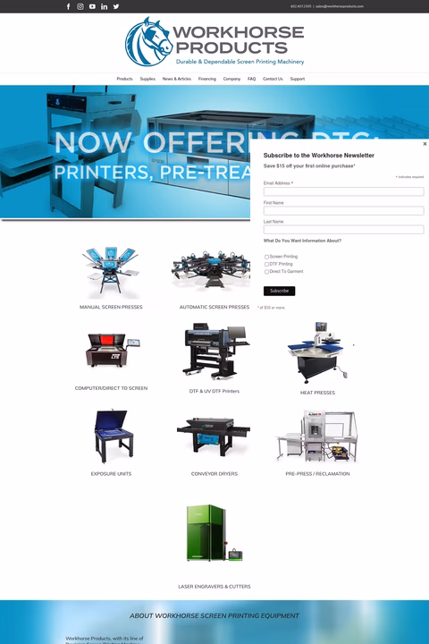 Workhorse-Products Homepage 1440px