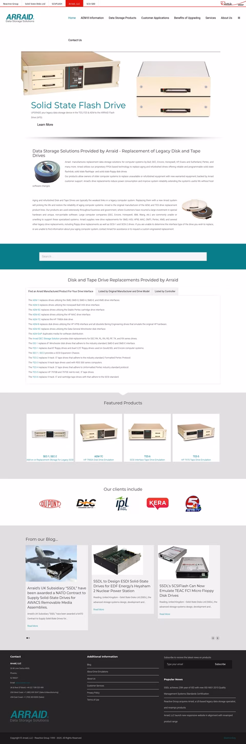 Arraid Homepage 1440px