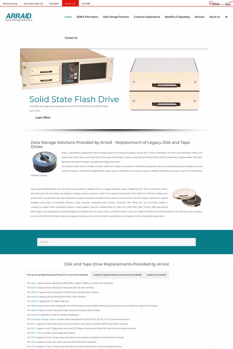 Arraid Homepage 1440px