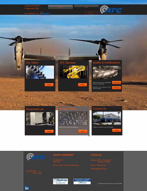 Advanced-Turbine-Component-Manufacturing Homepage 1440px