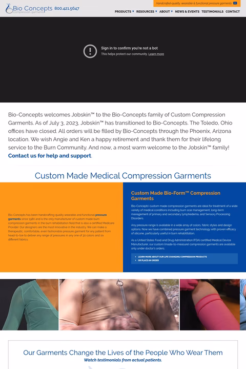 Bio-Concepts Homepage 1440px