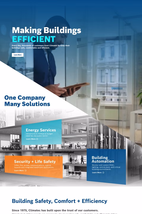 Climatec Homepage 1440px