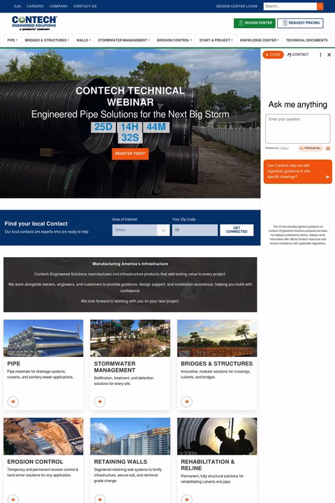 Contech-Engineered-Solutions Homepage 1440px