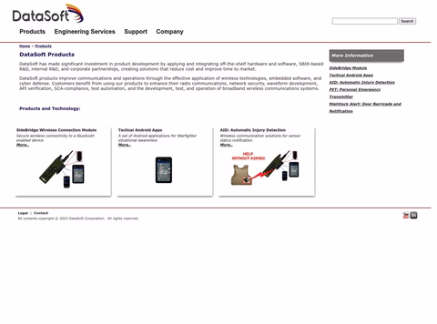 Datasoft Homepage 1440px