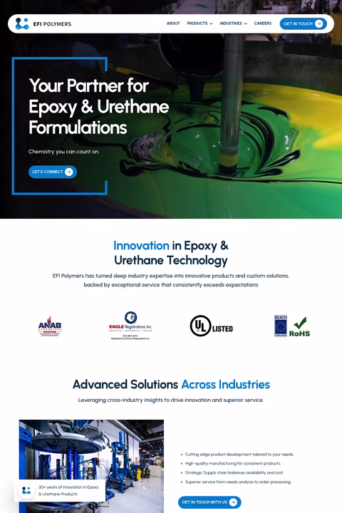Efi-Polymers Homepage 1440px
