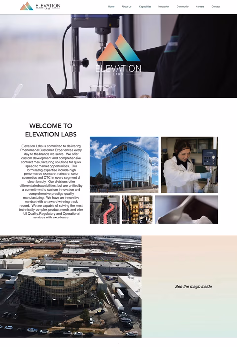 Elevation-Labs Homepage 1440px