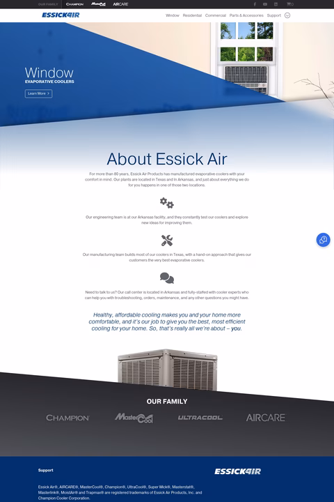 Essick-Air Homepage 1440px