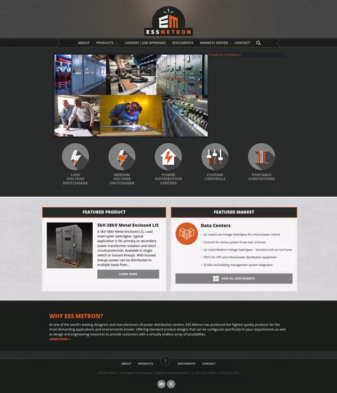 Essmetron Homepage 1440px