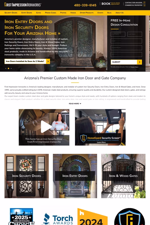 First-Impression-Security-Doors Homepage 1440px