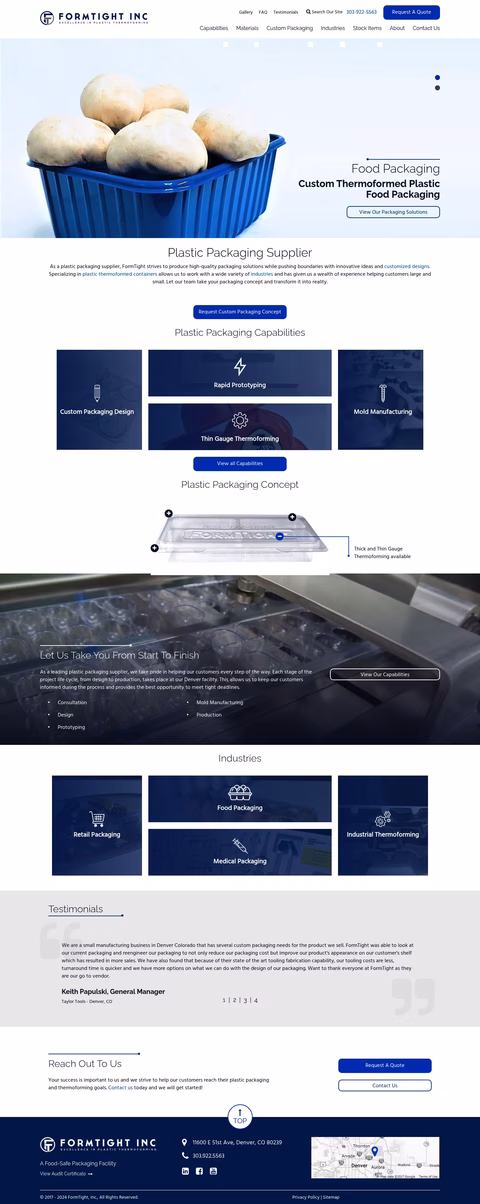 Form-Tight Homepage 1440px