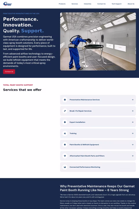 Garmat-Usa Homepage 1440px