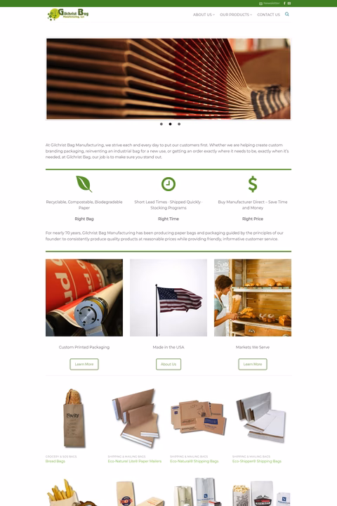Gilchrist-Bag-Company Homepage 1440px