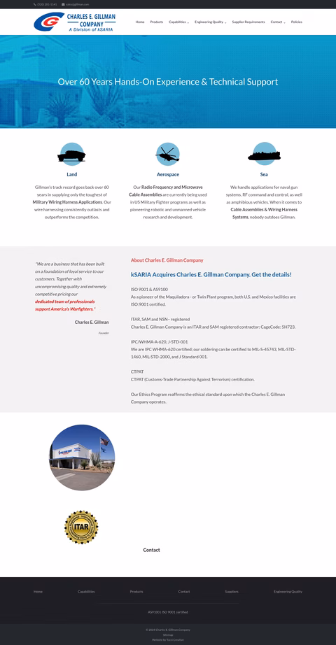 Charles-E-Gillman-Company Homepage 1440px