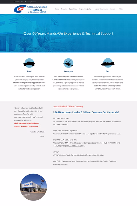 Charles-E-Gillman-Company Homepage 1440px