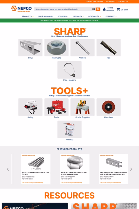 Nefco Homepage 1440px