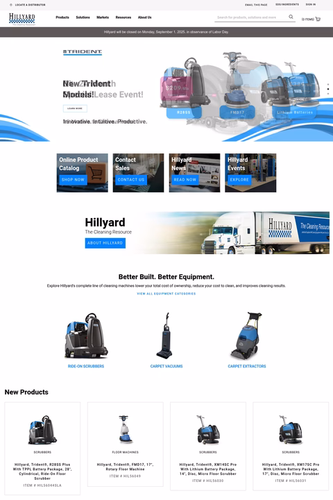 Hillyard Homepage 1440px