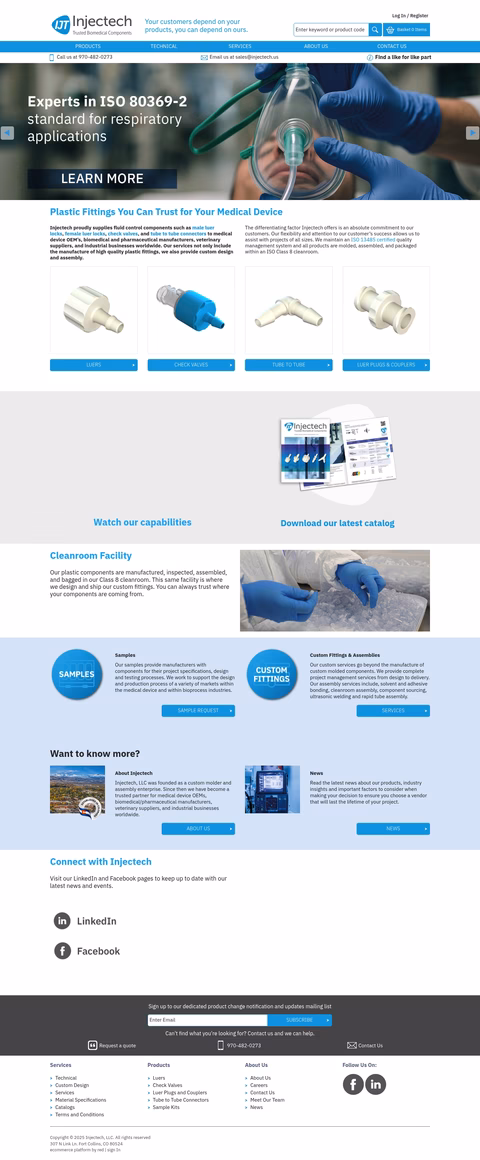 Injectech Homepage 1440px