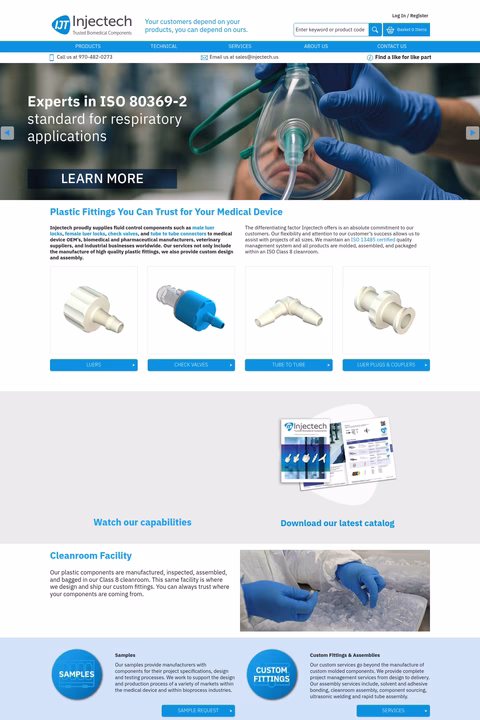 Injectech Homepage 1440px