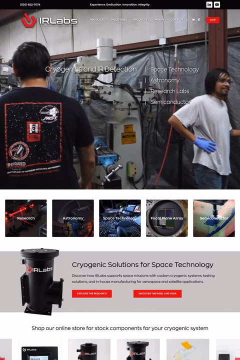 Infrared-Laboratories Homepage 1440px