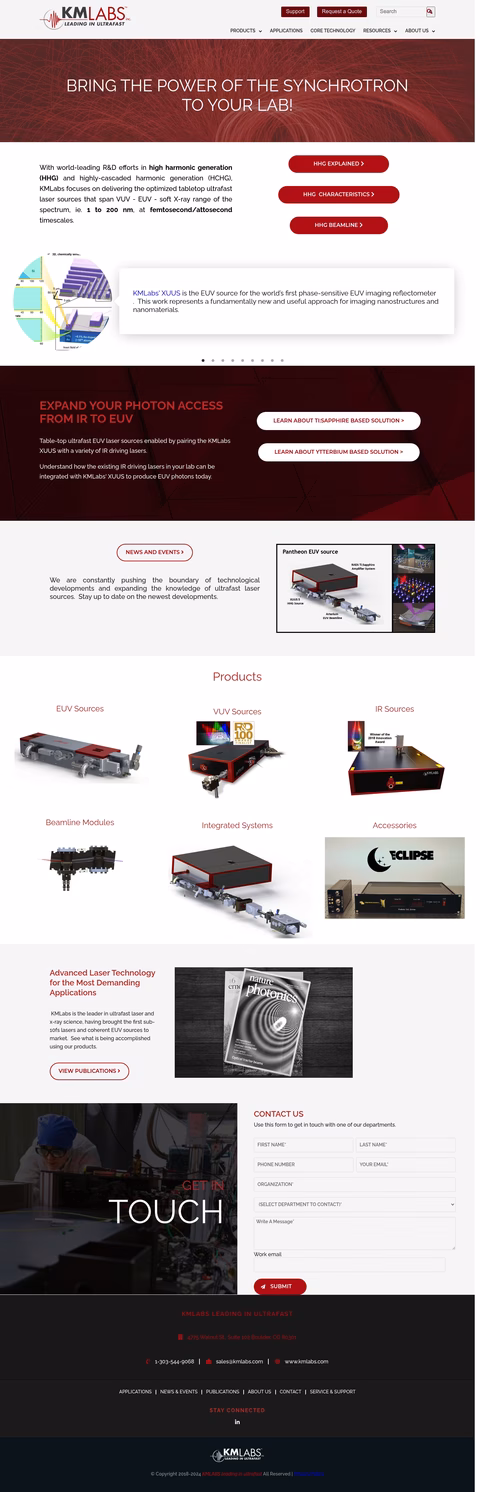 Kapteyn-Murnane-Labs Homepage 1440px