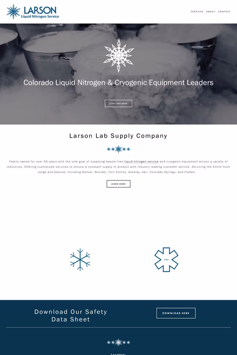 Larson-Lab-Supply Homepage 1440px