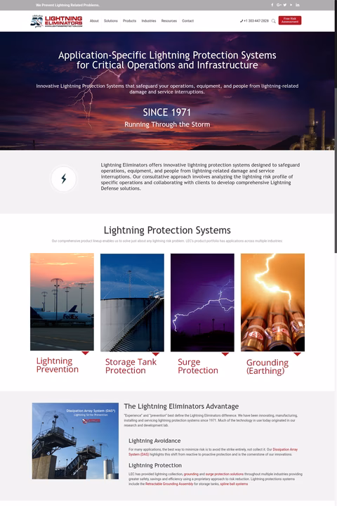 Lightning-Eliminators Homepage 1440px
