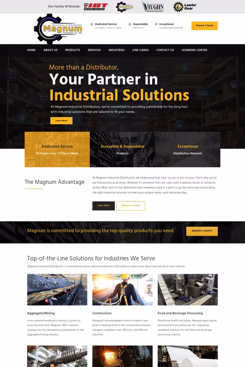 Magnum-Industrial-Distributors Homepage 1440px