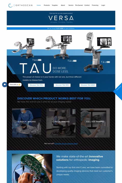 Orthoscan Homepage 1440px