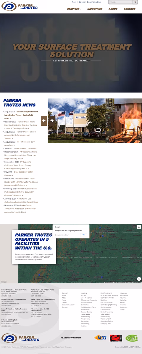 Parker-Trutec Homepage 1440px