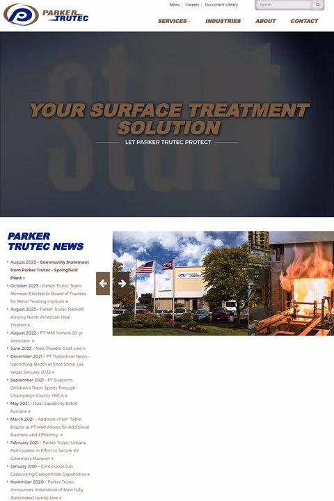 Parker-Trutec Homepage 1440px