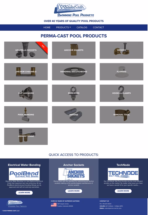 Perma-Cast-Company Homepage 1440px