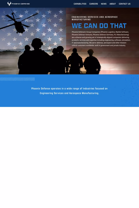 Phoenix-Logistics Homepage 1440px