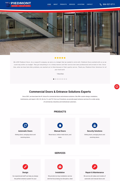 Piedmont-Door-Solutions Homepage 1440px