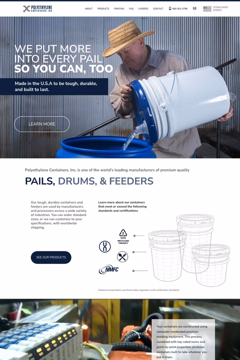 Polyethlene-Containers Homepage 1440px