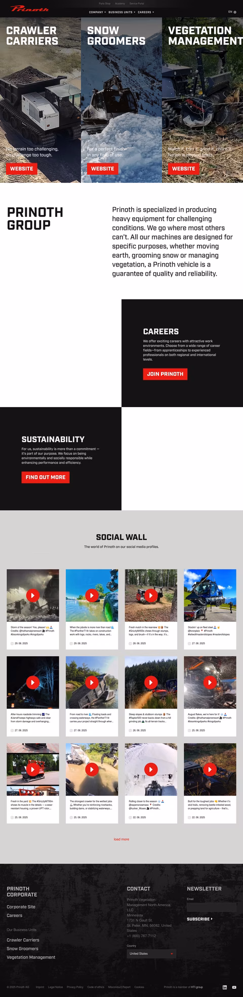 Prinoth Homepage 1440px