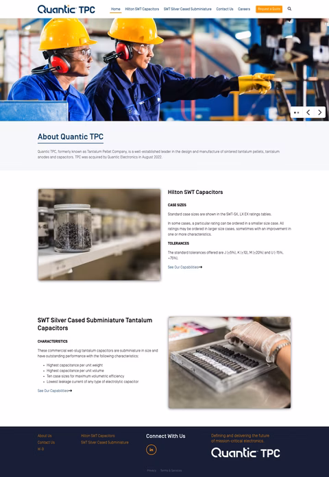 Quantic-Tpc Homepage 1440px