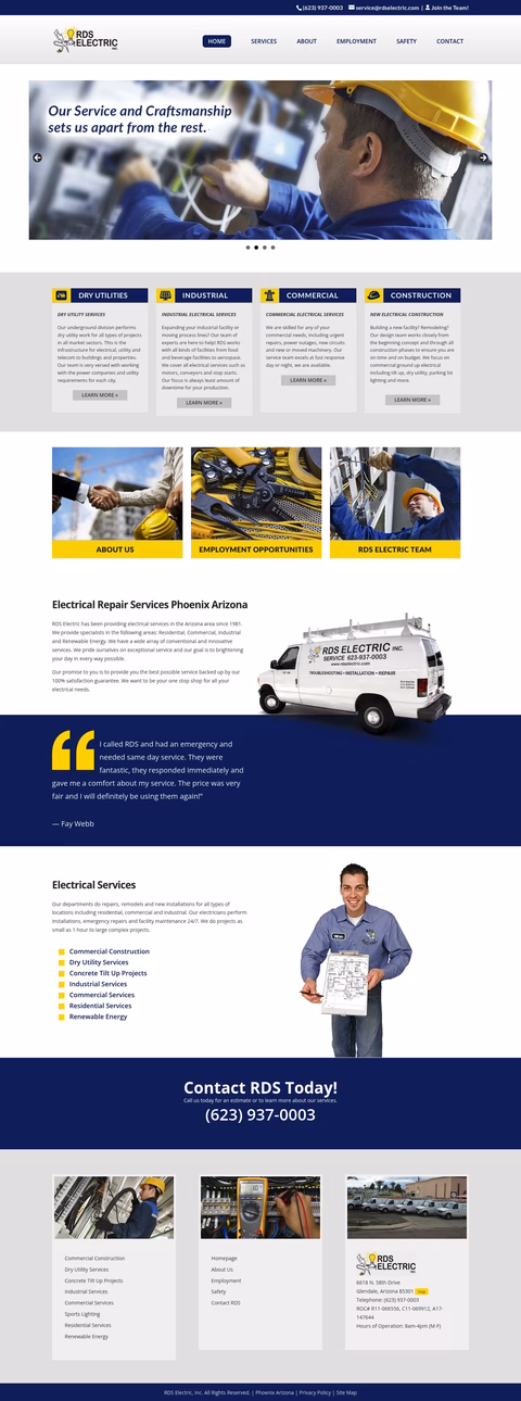 Rds-Electric Homepage 1440px