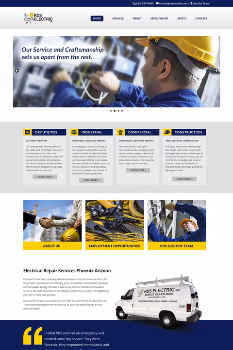 Rds-Electric Homepage 1440px