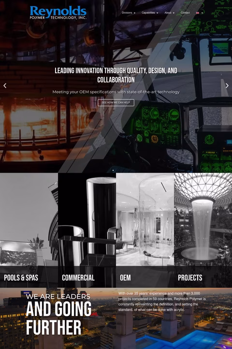 Reynolds-Polymer-Technology Homepage 1440px
