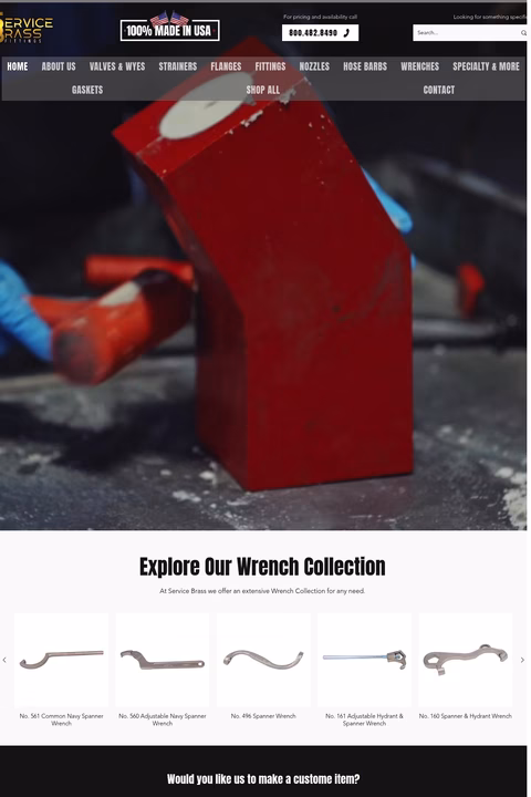 Service-Brass-Foundry Homepage 1440px