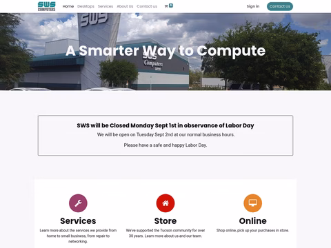 Sws-Electronics-Computers Homepage 1440px