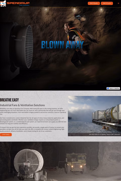 Spendrup-Fan-Company Homepage 1440px