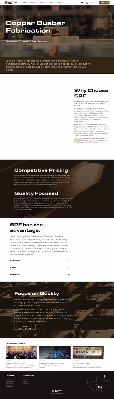 Spf-America Homepage 1440px