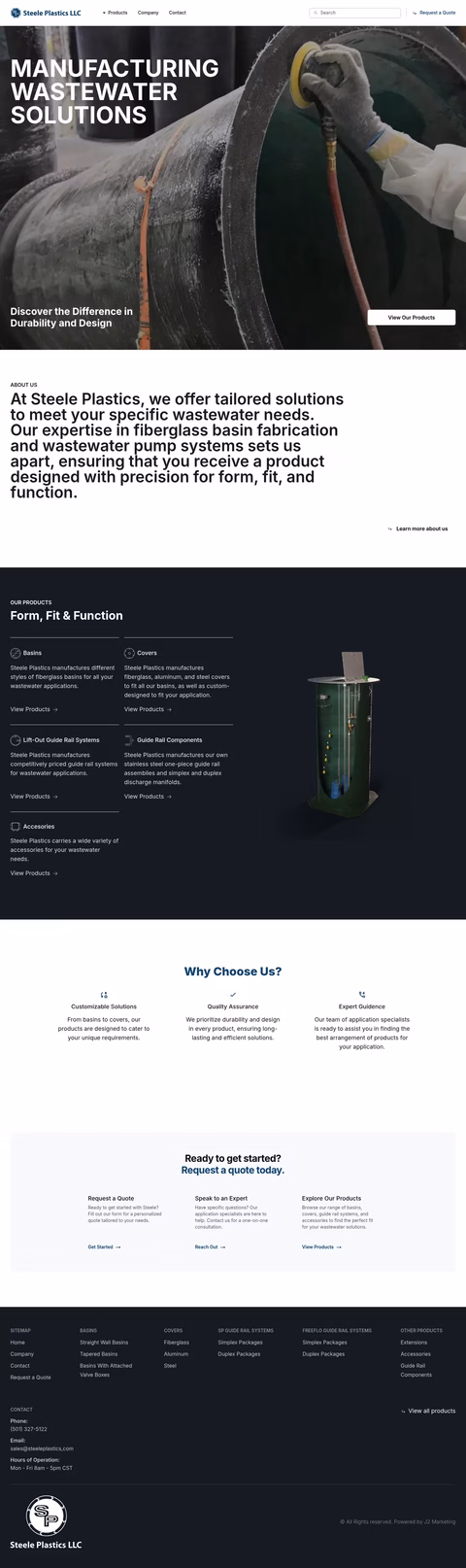 Steele-Plastics Homepage 1440px