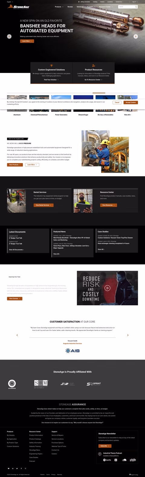 Stoneage Homepage 1440px