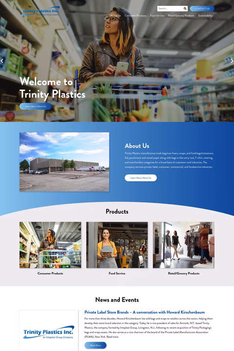 Trinity-Plastics Homepage 1440px