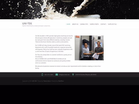 Uni-Tek Homepage 1440px